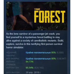 Купить The Forest АВТОДОСТАВКА STEAM GLOBAL МГНОВЕННО ЛИЦЕНЗИЯ